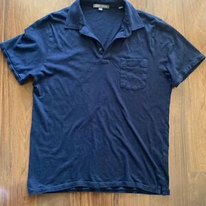 Slate & Stone L dark blue short sleeve polo shirt